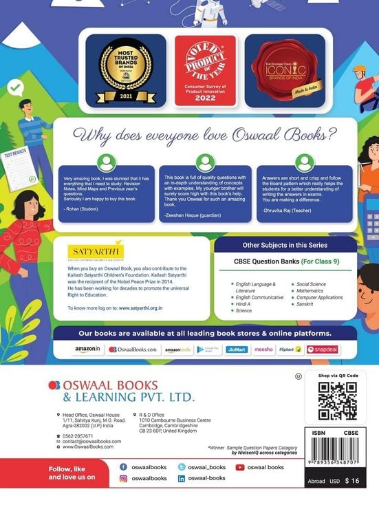 Produktbild: Oswaal CBSE Chapterwise & Topicwise Question Bank Class 9 Hindi B Book (For 2023-24 Exam)