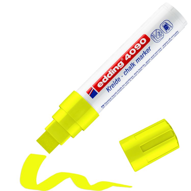 Produktbild: edding Kreidemarker 4090 neongelb 4-15mm