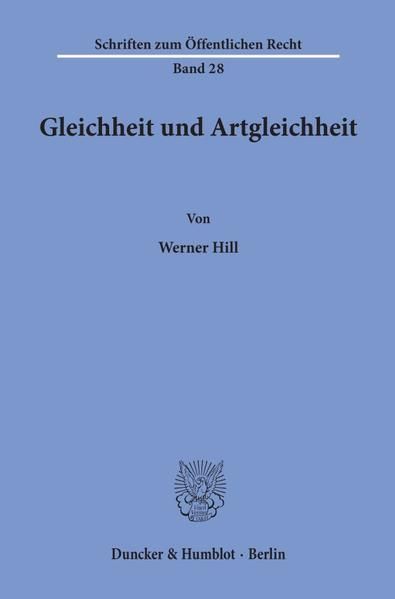 Produktbild: Gleichheit und Artgleichheit.