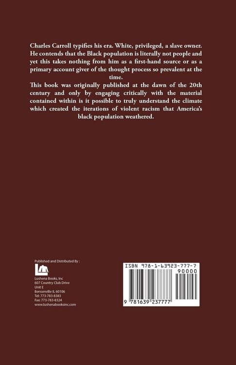 Produktbild: The Negro a Beast," or "in the Image of God"