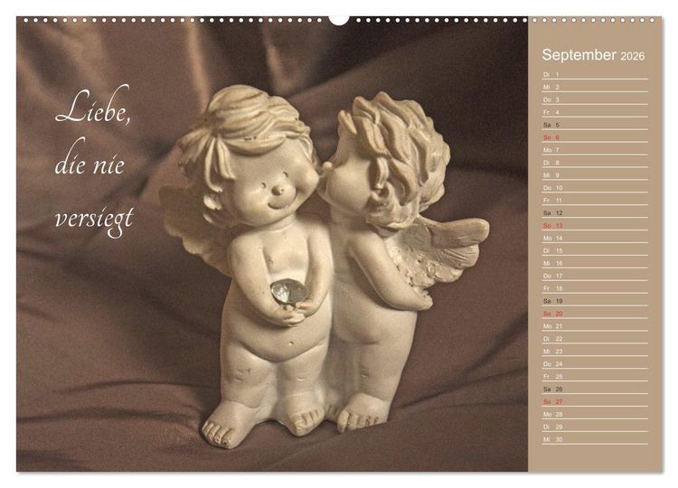 Produktbild: Engel - Die Worte der Liebe (Wandkalender 2026 DIN A2 quer), CALVENDO Monatskalender