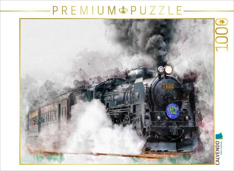 Produktbild: CALVENDO Puzzle Dampflokomotive | 1000 Teile Lege-Gr&ouml;&szlig;e 64x48cm Foto-Puzzle f&uuml;r gl&uuml;ckliche Stunden