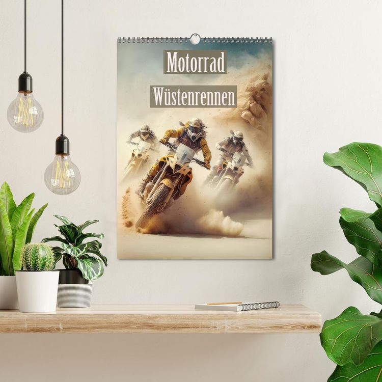 Produktbild: Motorrad W&uuml;stenrennen (Wandkalender 2026 DIN A3 hoch), CALVENDO Monatskalender