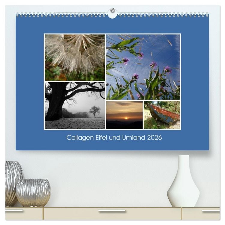 Produktbild: Collagen aus Eifel und Umland 2026 (hochwertiger Premium Wandkalender 2026 DIN A2 quer), Kunstdruck in Hochglanz