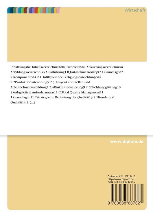 Produktbild: Qualit&auml;tsmanagement unter Just-in-Time-Bedingungen