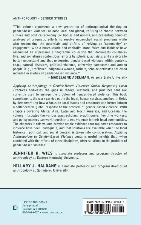 Produktbild: Applying Anthropology to Gender-Based Violence