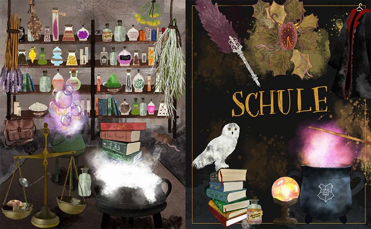 Produktbild: Mein inoffizielles Harry-Potter-Zauberbuch f&uuml;r magische Schulpausen. Zauberhafte Besch&auml;ftigungen, R&auml;tsel, Challenges und mehr.