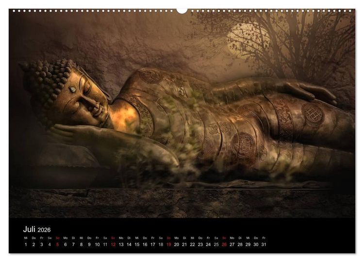 Produktbild: All U Buddhas (Wandkalender 2026 DIN A2 quer), CALVENDO Monatskalender