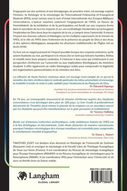 Produktbild: Le sacerdoce de tous les &eacute;tudiants
