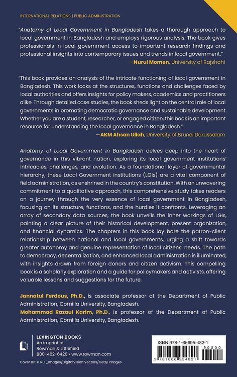 Produktbild: Anatomy of Local Government in Bangladesh