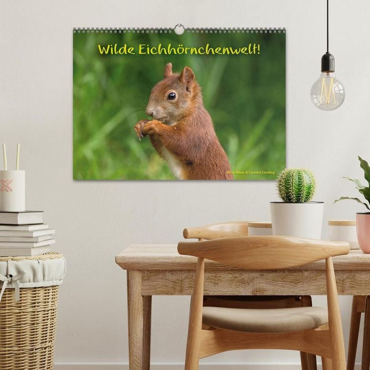 Produktbild: Wilde Eichh&ouml;rnchenwelt! (Wandkalender 2026 DIN A3 quer), CALVENDO Monatskalender