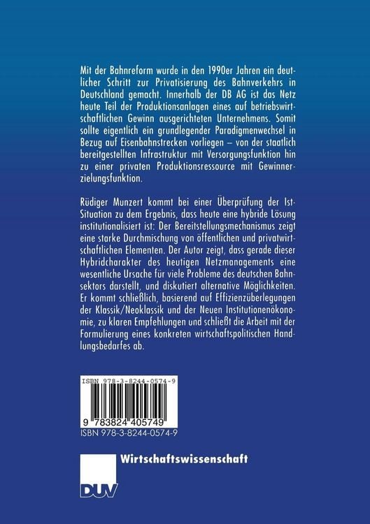 Produktbild: Das Schienennetz in Deutschland nach der Bahnreform
