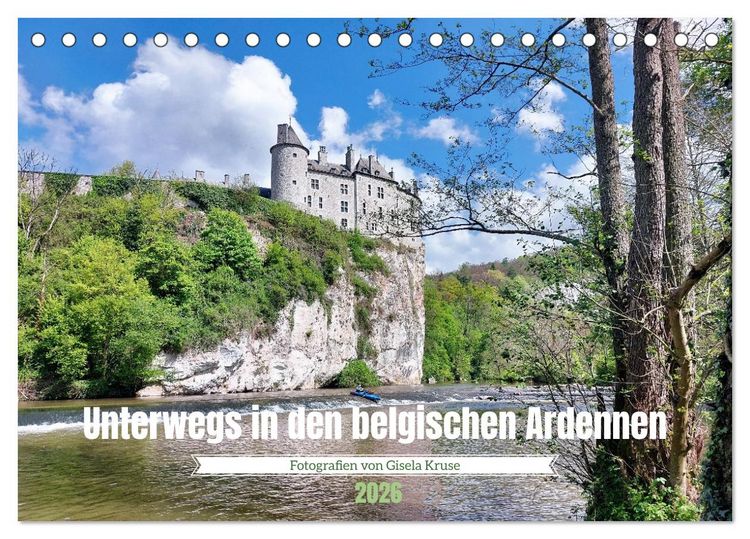 Produktbild: Unterwegs in den belgischen Ardennen (Tischkalender 2026 DIN A5 quer), CALVENDO Monatskalender