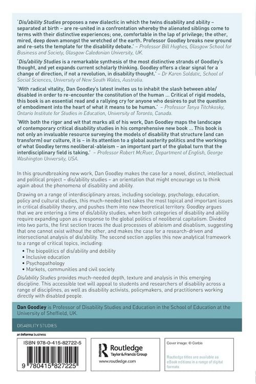 Produktbild: Dis/ability Studies