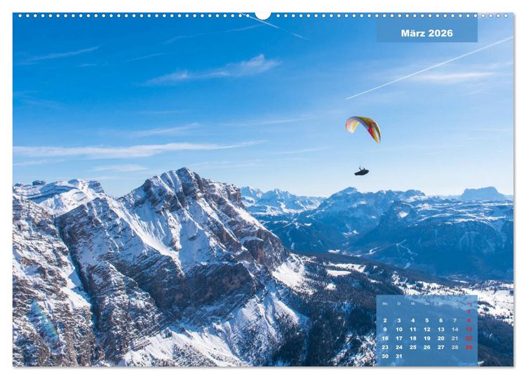 Produktbild: Paragliding - Aufbruch zu neuen H&ouml;henfl&uuml;gen (hochwertiger Premium Wandkalender 2026 DIN A2 quer), Kunstdruck in Hochglanz