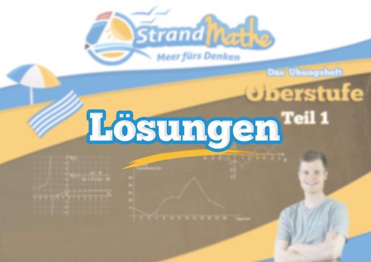 Produktbild: StrandMathe L&ouml;sungen zu Oberstufenheften Teil 1-4 - Abiturvorbereitung