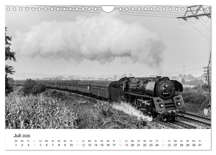 Produktbild: Dampfloks in der DDR (Wandkalender 2026 DIN A4 quer), CALVENDO Monatskalender