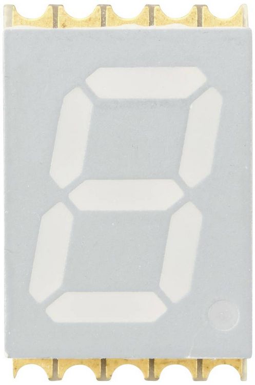 Produktbild: TRU COMPONENTS SMD-LED Gelbgr&uuml;n 13 mcd Einzelziffer-Display
