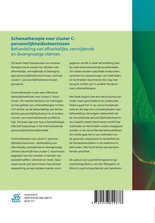 Produktbild: Schematherapie voor cluster C-persoonlijkheidsstoornissen