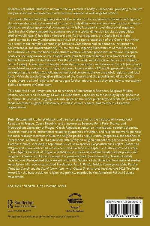 Produktbild: Geopolitics of Global Catholicism