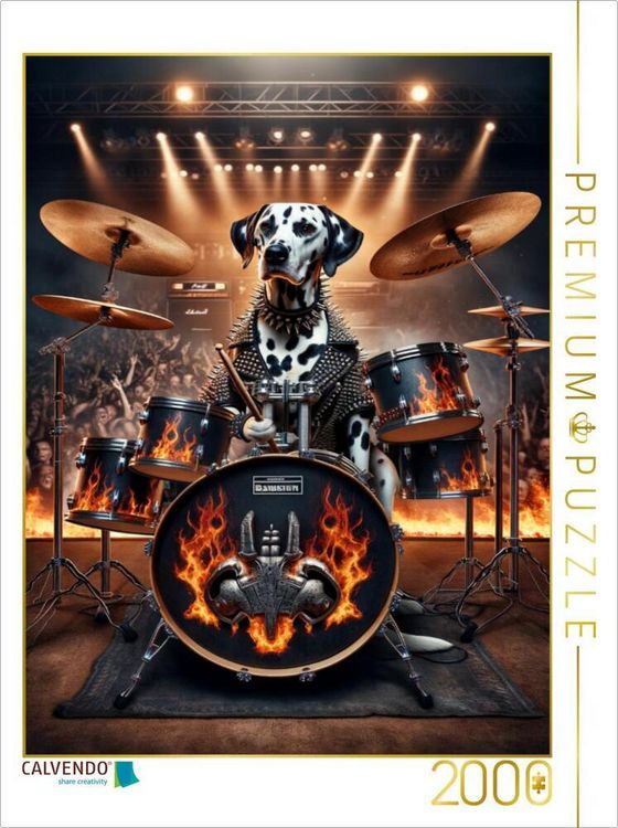 Produktbild: CALVENDO Puzzle Dalmatiner Drummerqueen | 2000 Teile Lege-Gr&ouml;&szlig;e 90x67cm Foto-Puzzle f&uuml;r gl&uuml;ckliche Stunden