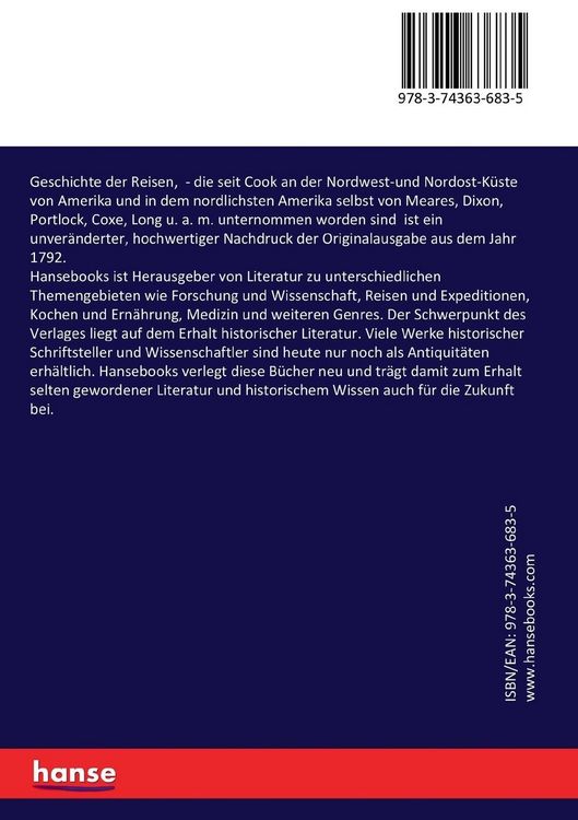 Produktbild: Geschichte der Reisen,