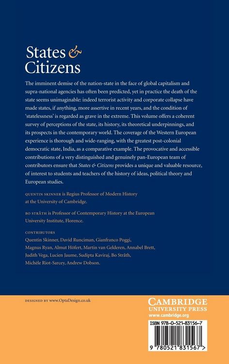 Produktbild: States and Citizens