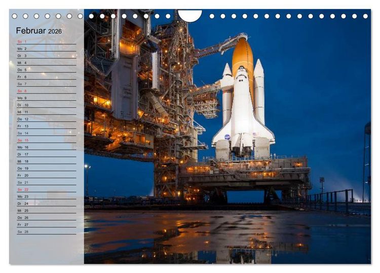Produktbild: Missionen im Weltall (Wandkalender 2026 DIN A4 quer), CALVENDO Monatskalender