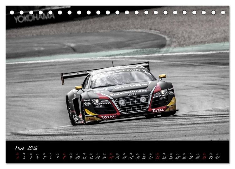 Produktbild: EMOTIONS ON THE GRID - Blancpain Endurance Series N&uuml;rburgring (Tischkalender 2026 DIN A5 quer), CALVENDO Monatskalender