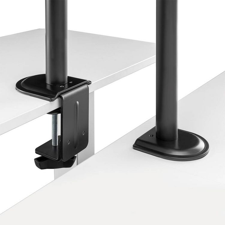Produktbild: LogiLink BP0171 Monitor-Tischhalterung 1 Display(s) Schwarz Drehbar, H&ouml;henverstellbar, Neigbar, Rotierbar, Schwenkbar