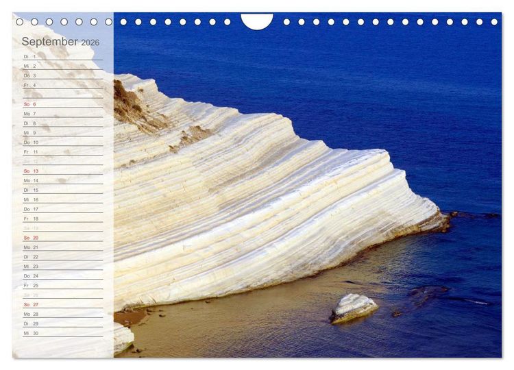 Produktbild: Die sch&ouml;nsten K&uuml;sten Italiens (Wandkalender 2026 DIN A4 quer), CALVENDO Monatskalender