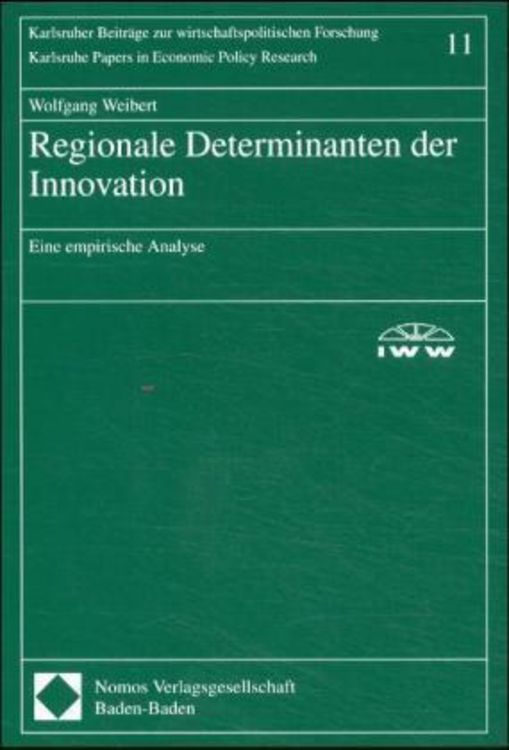 Produktbild: Regionale Determinanten der Innovation
