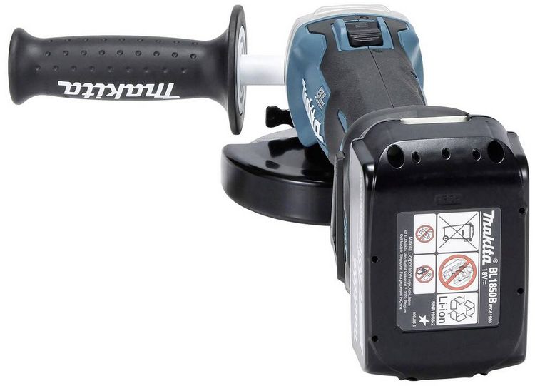 Produktbild: Makita DGA511RTJ Akku-Winkelschleifer 125 mm inkl. 2. Akku, inkl. Ladeger&auml;t, inkl. Koffer 18 V 5 Ah