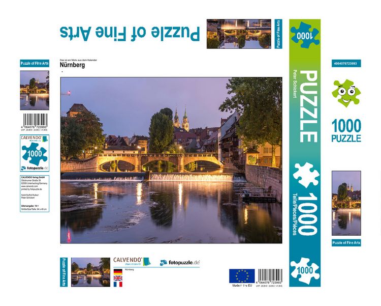 Produktbild: CALVENDO Puzzle N&uuml;rnberg | 1000 Teile Lege-Gr&ouml;&szlig;e 64x48cm Foto-Puzzle f&uuml;r gl&uuml;ckliche Stunden