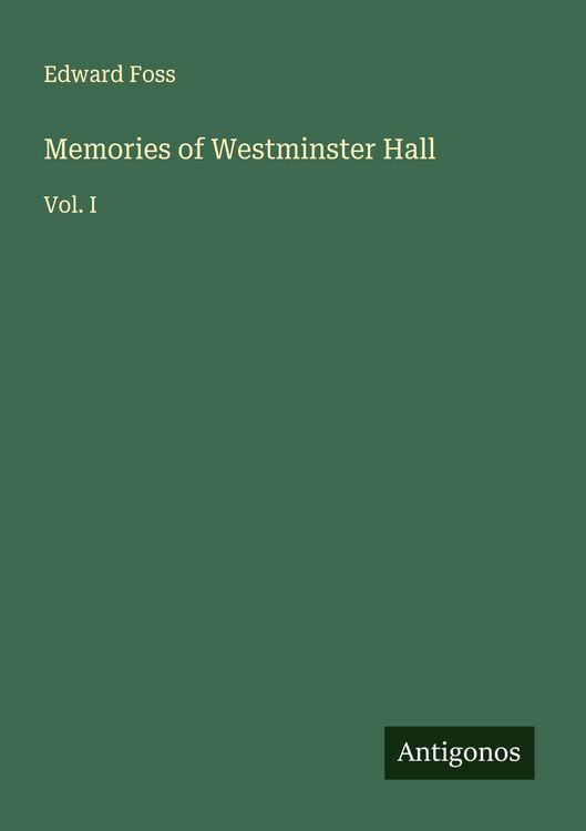 Produktbild: Memories of Westminster Hall