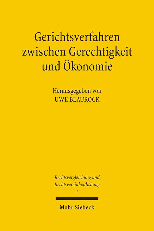 Produktbild: Gerichtsverfahren zwischen Gerechtigkeit und Ökonomie