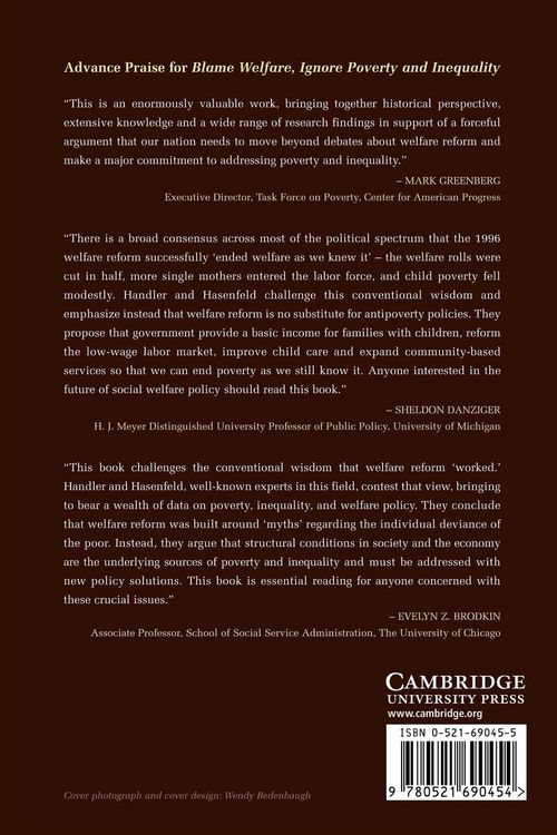 Produktbild: Blame Welfare, Ignore Poverty and Inequality