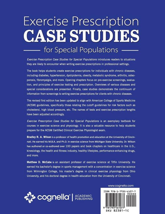 Produktbild: Exercise Prescription Case Studies for Special Populations