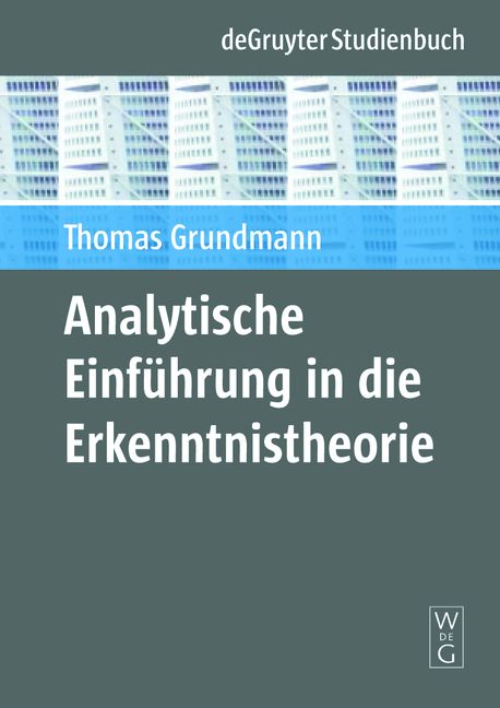 Produktbild: Analytische Einf&uuml;hrung in die Erkenntnistheorie
