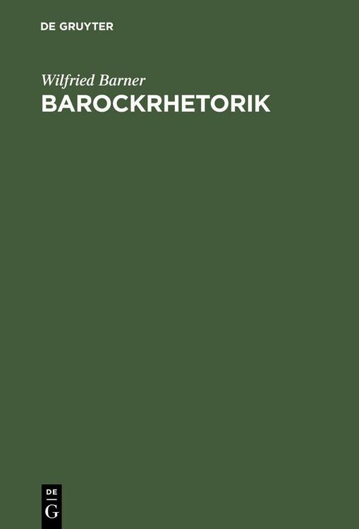 Produktbild: Barockrhetorik