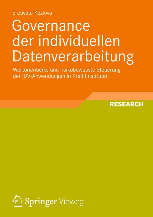 Produktbild: Governance der individuellen Datenverarbeitung