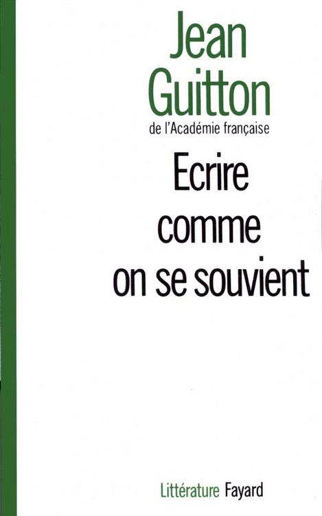 Produktbild: Ecrire comme on se souvient