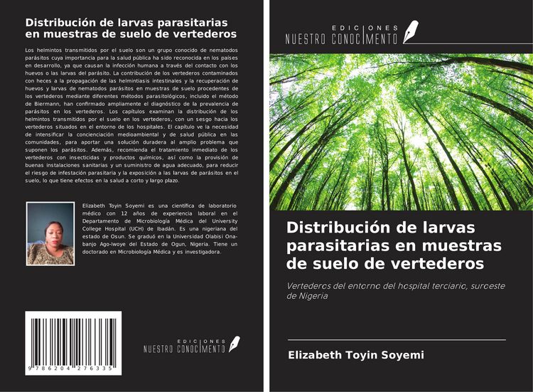 Produktbild: Distribuci&oacute;n de larvas parasitarias en muestras de suelo de vertederos