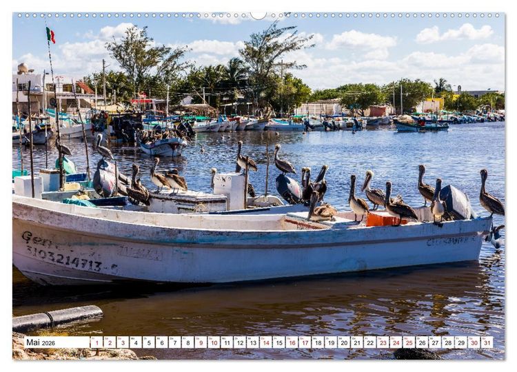Produktbild: Unterwegs auf Yucatan Mexiko (hochwertiger Premium Wandkalender 2026 DIN A2 quer), Kunstdruck in Hochglanz