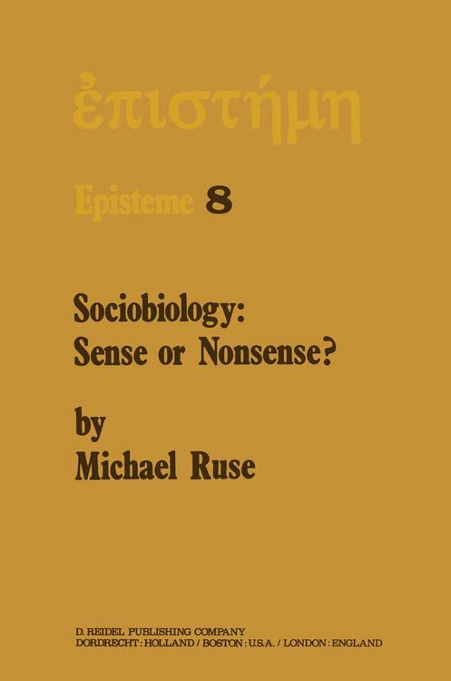 Produktbild: Sociobiology: Sense or Nonsense?