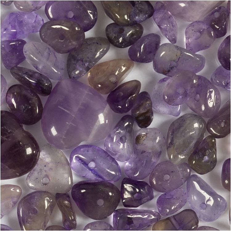 Produktbild: Creativ Company Kristallperlen, Amethyst, D 7-12 mm, Lochgr&ouml;&szlig;e 1 mm, Flieder, 63 Stk