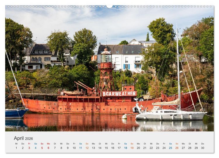Produktbild: Cornouaille - Ein Ausflug in den S&uuml;dwesten der Bretagne (hochwertiger Premium Wandkalender 2026 DIN A2 quer), Kunstdruck in Hochglanz