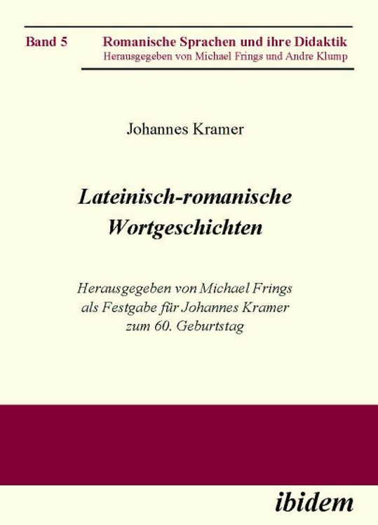 Produktbild: Lateinisch-romanische Wortgeschichten