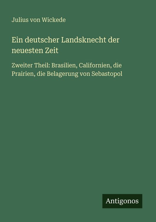 Produktbild: Ein deutscher Landsknecht der neuesten Zeit