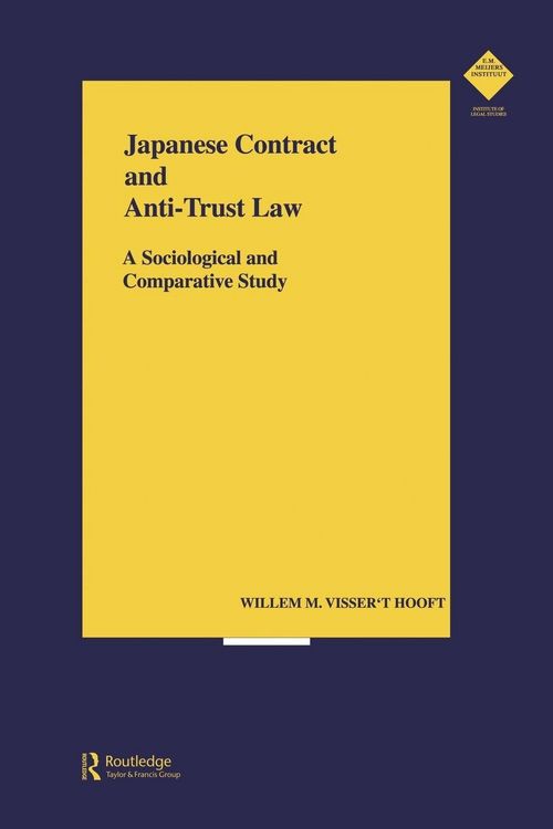 Produktbild: Japanese Contract and Anti-Trust Law